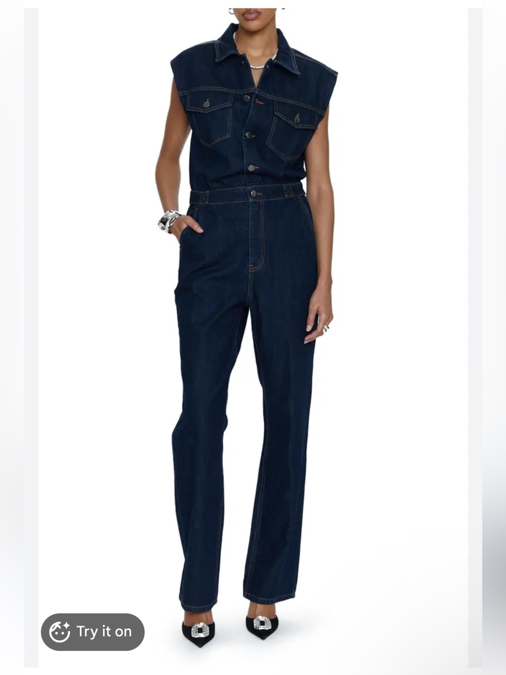 NWT Pistola Brooks Dark Denim Jumpsuit